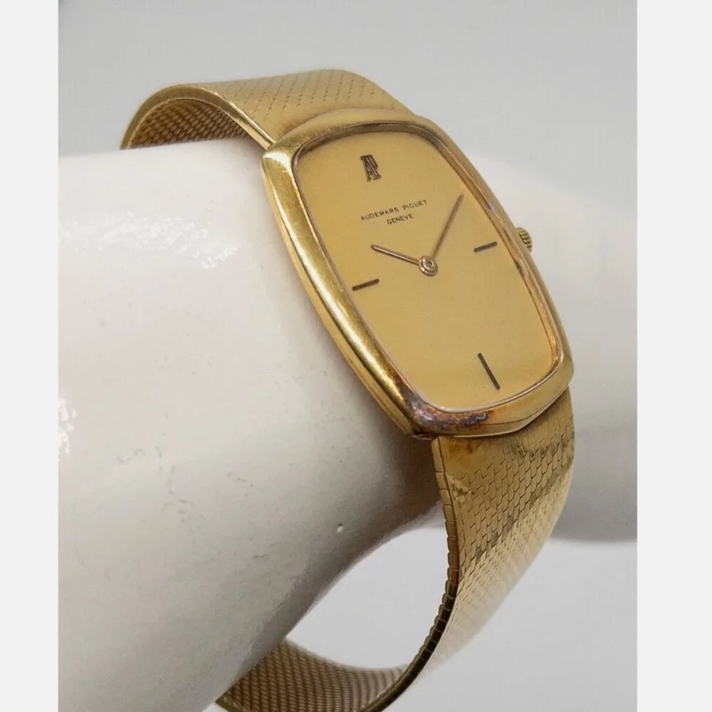 Vintage Audemars Piguet Mens 18k Yellow Gold Dress Watch